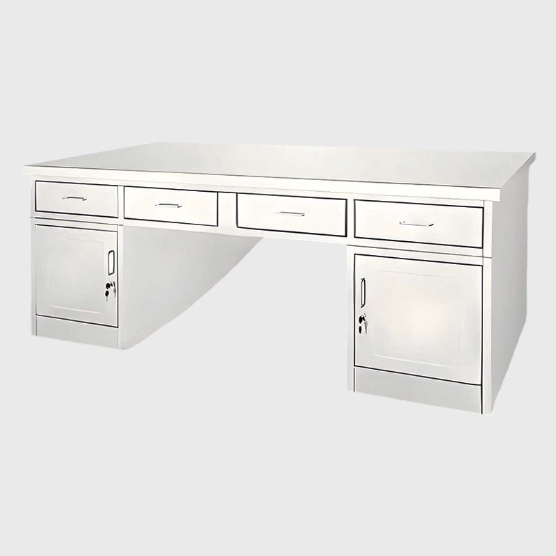 引き出し付き病院用ステンレス作業台