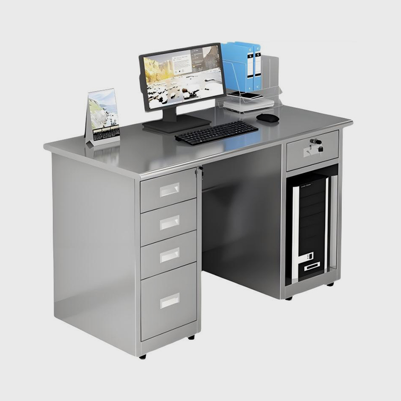 ステンレス製無塵コンピューターデスク